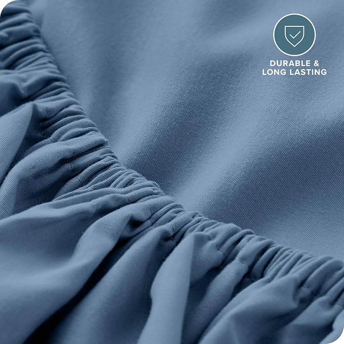 Bare Home Fitted Bottom Sheet Short Queen Size - Image 5
