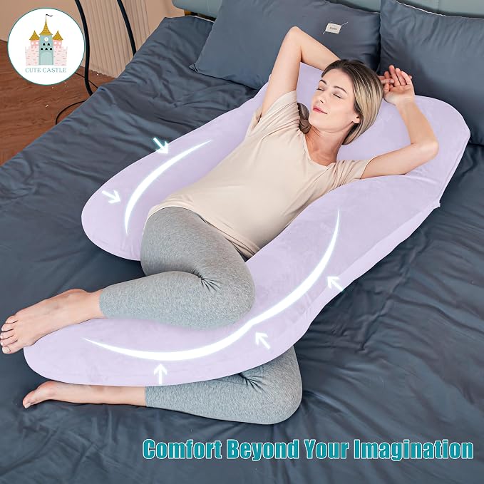 Cute Castle Pregnancy Pillows, Soft U-Shape Maternity Pillow - Image 2