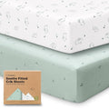 KeaBabies 2-Pack Organic Crib Sheets by KeaBabies