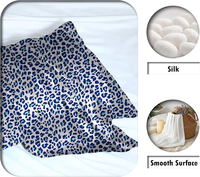 Mulberry Silk Pillowcase for Hair and Skin King Size Leopard Print Silk Pillow - Image 2