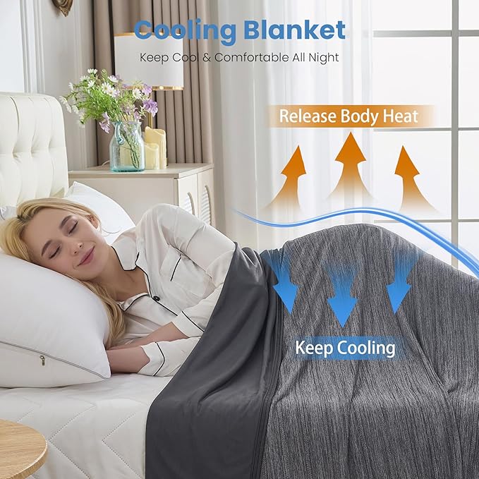 OIGAE Cooling Blanket for Hot Sleepers - Image 4