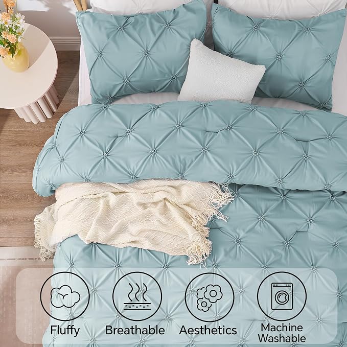 BEDELITE Dusty Blue King Size Comforter Set - Image 5