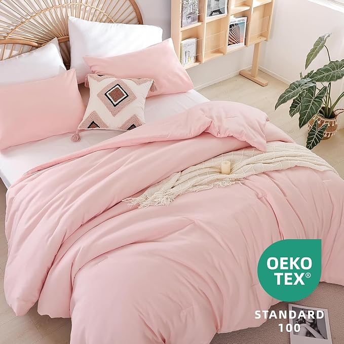 weigelia Pink Comforter Full Size Set – Soft All-Season Bedding - Image 2