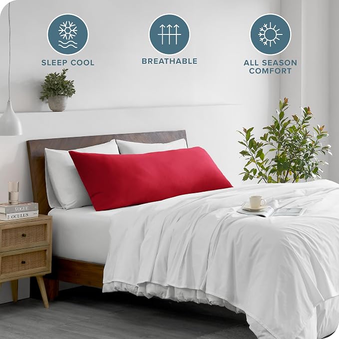 Bare Home Microfiber Body Pillow Cover - Image 2