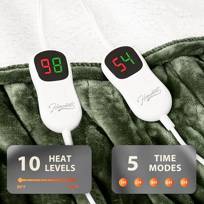 Homemate Electric Heated Blanket King - Image 4