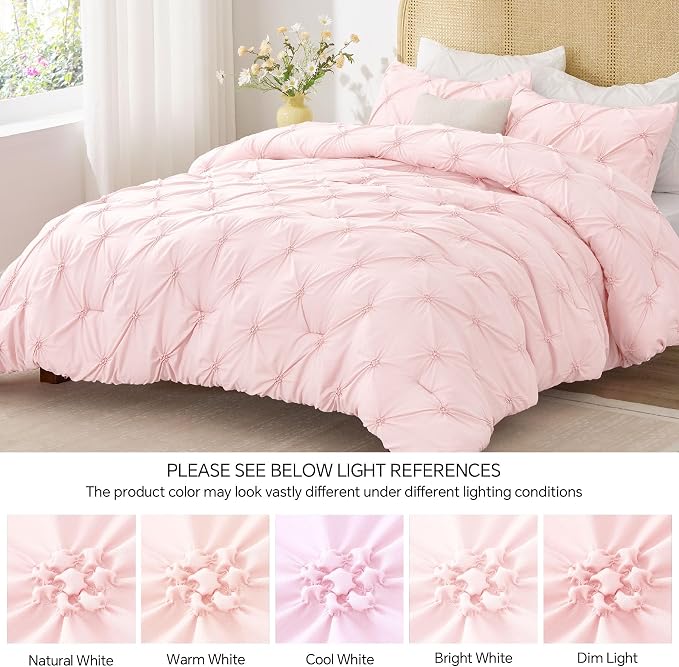 BEDELITE Baby Pink Comforter Set Full - Image 8