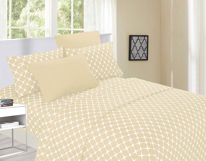 Elegant Comfort Luxury Soft Bed Sheets Bloomingdale Pattern - Image 2