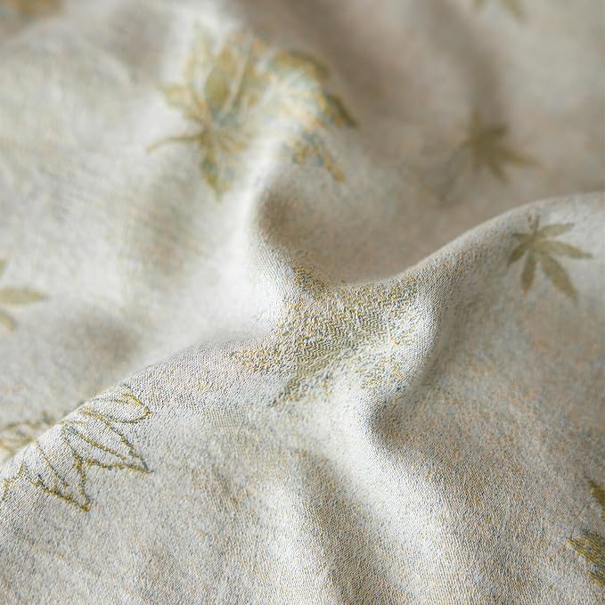 mixinni Yarn-Dyed Jacquard Duvet Cover King, Soft Breathable Double Layer Gauze - Image 8