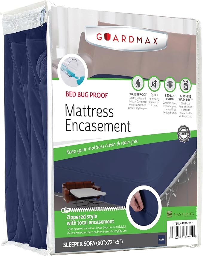 Guardmax Jersey Knitted Sleeper Sofa Zippered Mattress Encasement by Guardmax