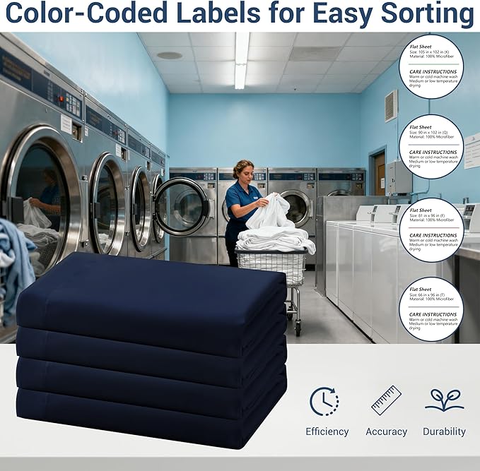 Queen Flat Sheet Only, 1 Pack Top Bed Sheets, Soft Breathable Brushed - Image 4