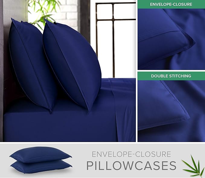 Pure Bamboo King Sheets, Genuine 100% Organic Viscose Derived from Bamboo Bed - Image 3