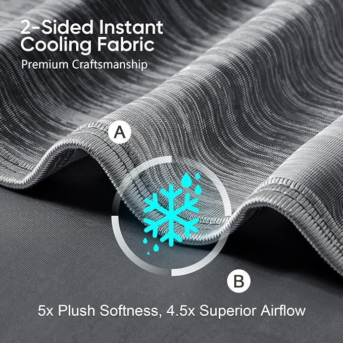 KMUSET Cooling Blanket Twin, Double Sided Summer Cooling Blankets - Image 3