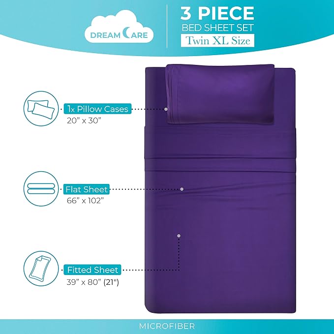 DREAMCARE Twin XL Sheet Sets - Image 4