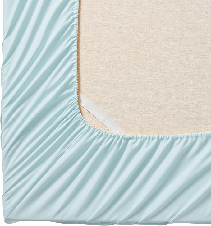 Queen Fitted Sheet Only with Full Elastic & Built in Corner Sheet Straps to - Image 2