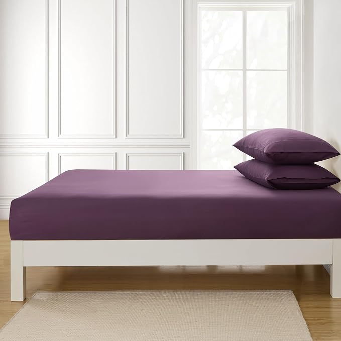 Twin XL Fitted Sheet Only with Full Elastic & Built in Corner Sheet Straps to - Image 4