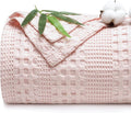 PHF Cooling Waffle Blanket Twin Size, Lightweight 60% Rayon from Bamboo & 40% by PHF
