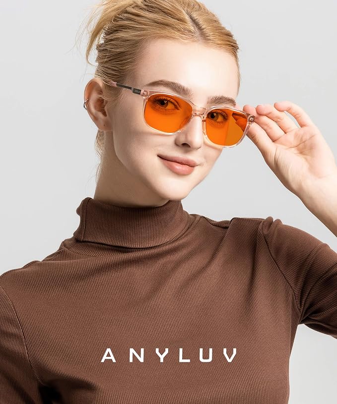 ANYLUV Blue Light Glasses for Men, Lightweight Computer Gaming Glasses - Image 2
