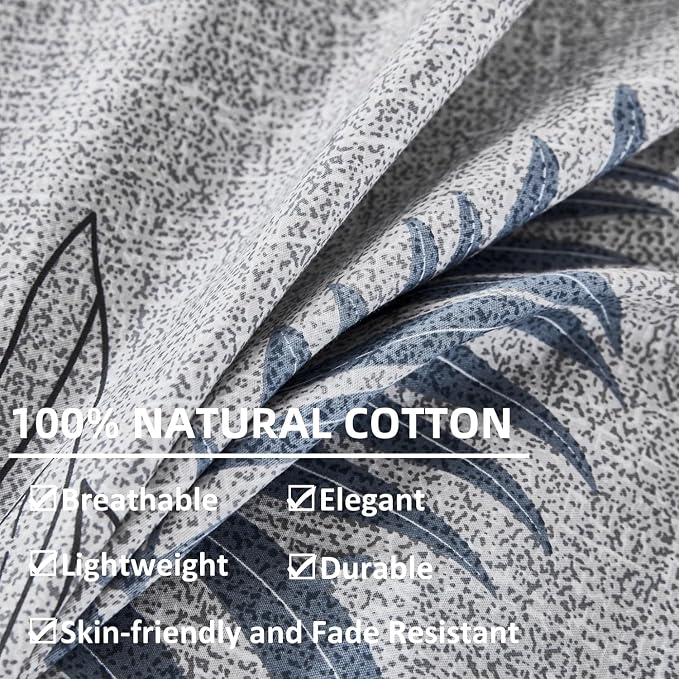 OAITE Duvet Cover Set, 100% Cotton Comforter Cover - Image 4