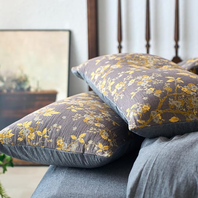 mixinni Vintage Floral Duvet Cover King Set - Image 6