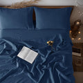 LBRO2M 100% Pure Linen Sheet Set Deep Pocket Up to 16" Bed Sheets Sets by LBRO2MBedding