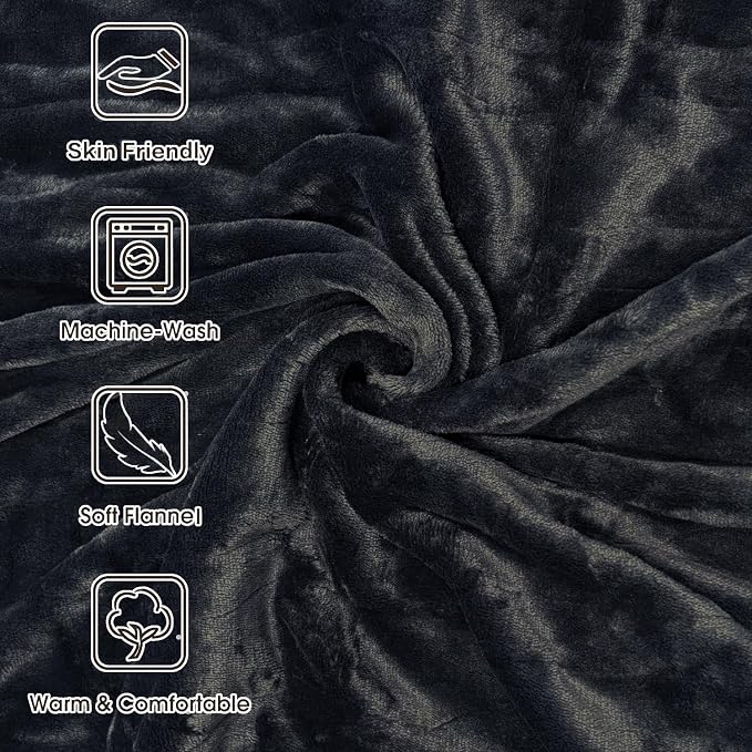 Tefici Electric Heated Blanket Throw, Super Cozy Soft 2-Layer Flannel 50" x 60" - Image 7