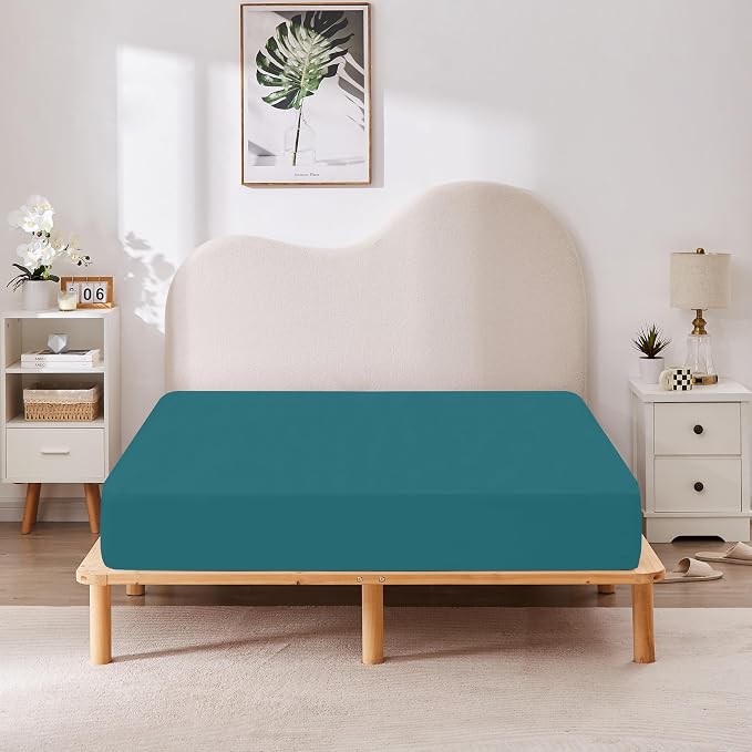 HBHLFZ Twin XL Fitted Sheet Only, Soft Breathable Bottom Sheet - Image 6