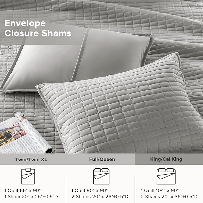 Comfort Spaces - CS14-0060 Kienna Quilt Coverlet Bedspread Ultra Soft - Image 5