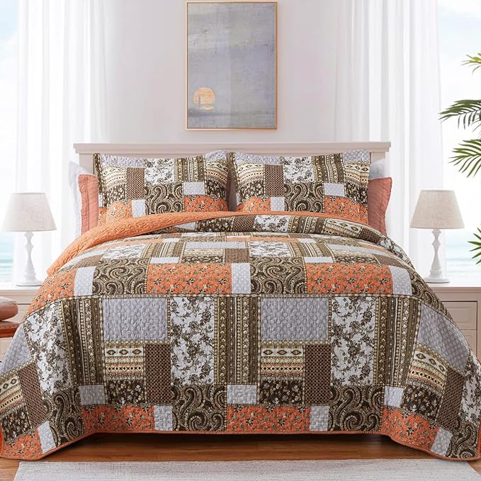 BEDIFANY Cotton Quilts King Size by BEDIFANY