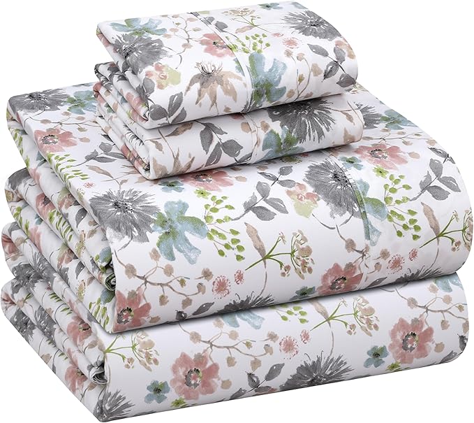 RUVANTI 100% Cotton Sheets – California King Percale Bedding, Cooling & by Ruvanti