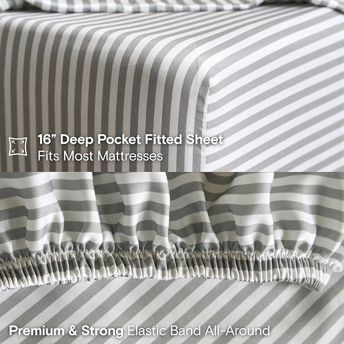 DOZ Sheet Set, 100% Viscose derived from Bamboo, Organically Grown, Buttery Soft - Image 5