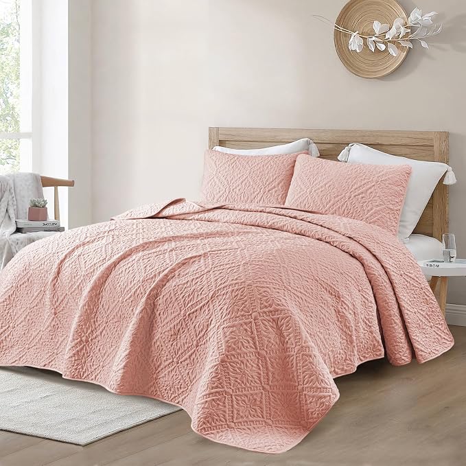 Exclusivo Mezcla California King Quilt Bedding Set, Lightweight Soft Bedspreads - Image 2
