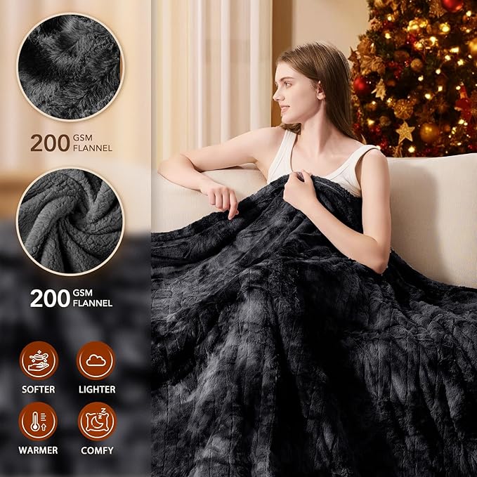 Homemate Electric Heated Blanket Full Size - Image 2
