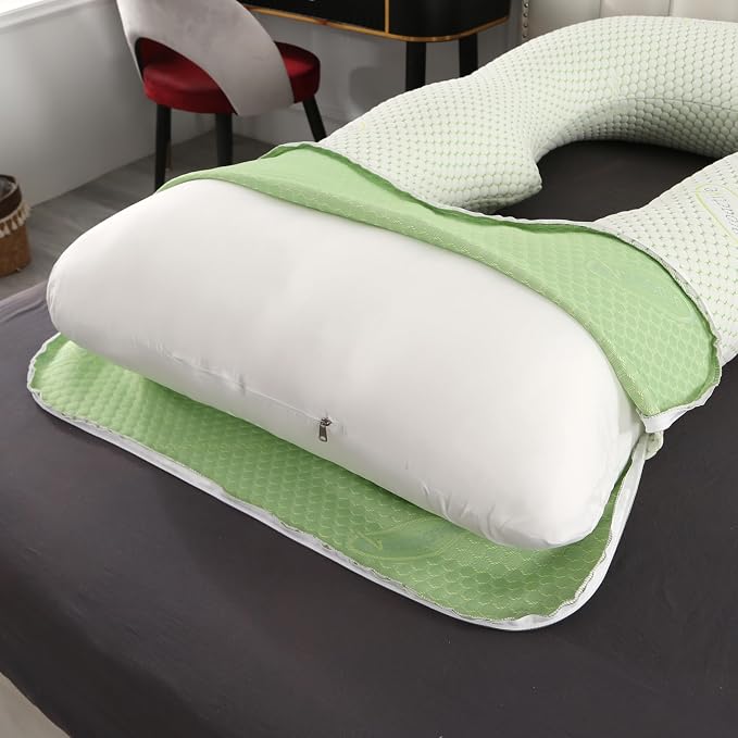 BATTOP Pregnancy Pillows for Sleeping- Full Body Maternity Pillow - Image 8