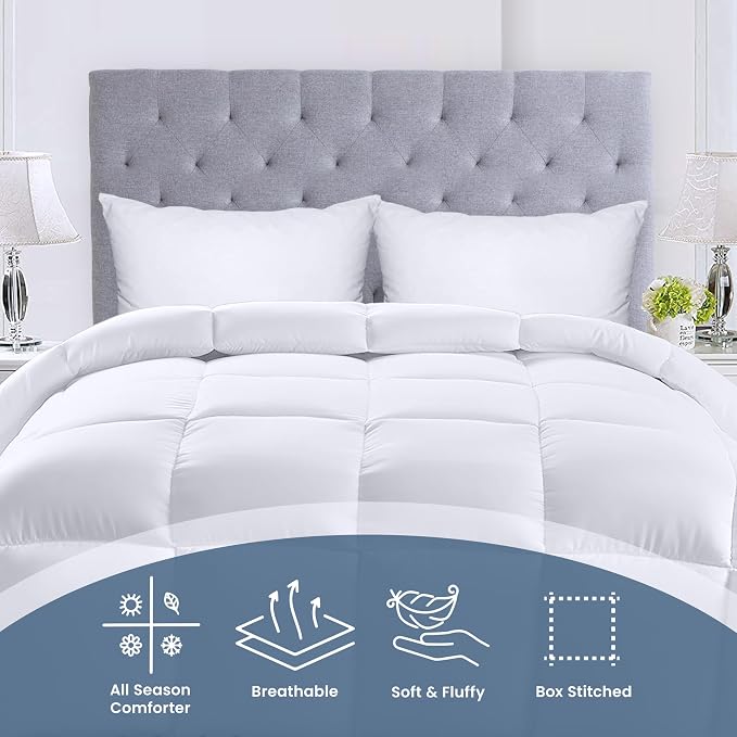 Utopia Bedding Comforters Full Size, All Season Duvet Insert, Down Alternative - Image 4