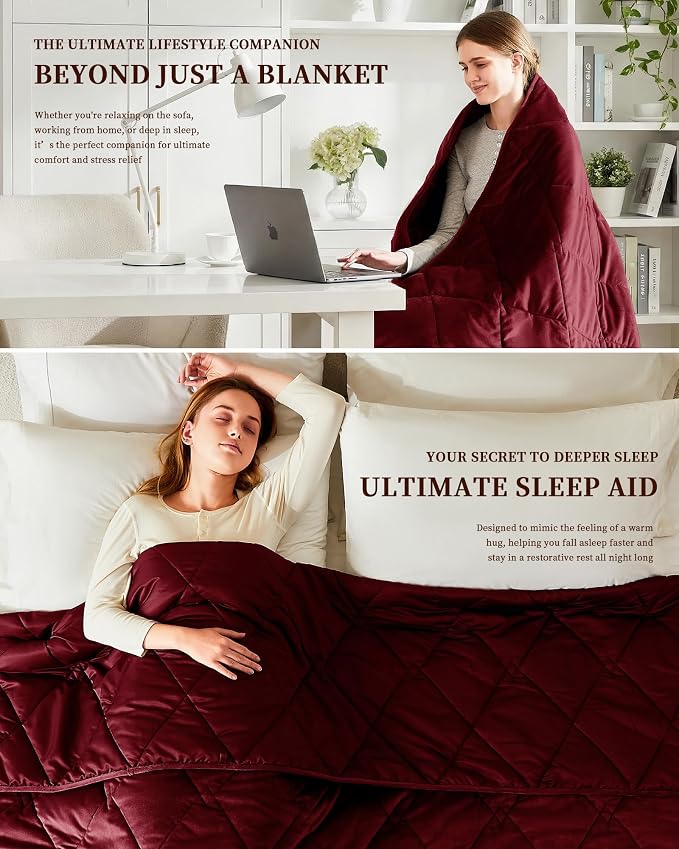 L'AGRATY Queen/King Size Weighted Blanket - Image 5