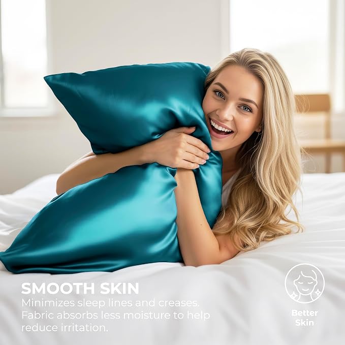 Pure Bedding Satin Pillowcase 2 Pack - Image 4