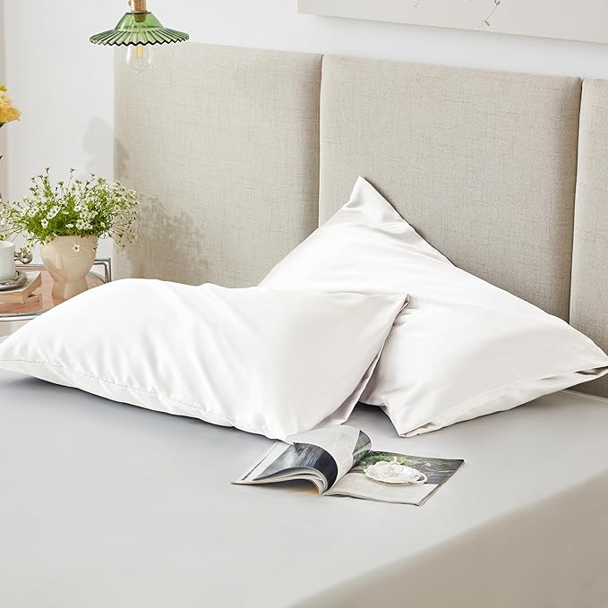 Love's cabin Satin Pillowcase Set of 2 King Size 20x36, Cooling Pillow Covers - Image 6