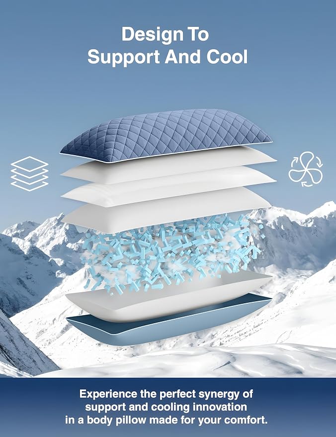 ZonLi Cooling Body Pillow for Adults Side Sleeper & Pregnancy - Image 2