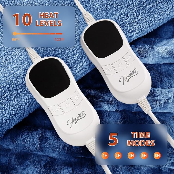 Homemate Electric Heated Blanket Queen Size - Image 3