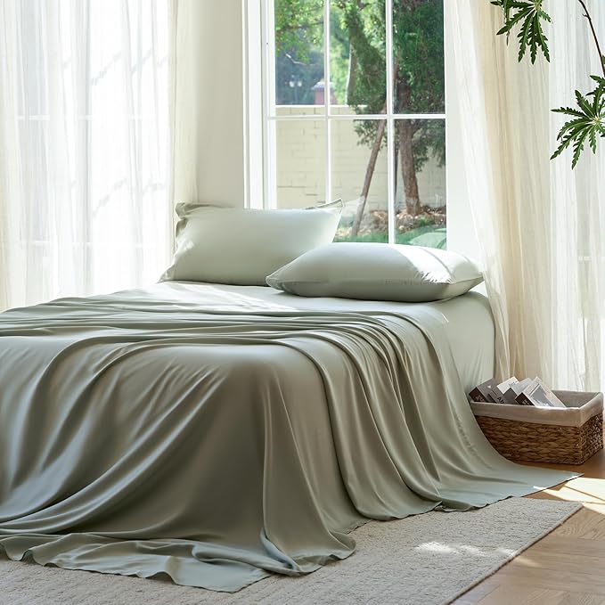 DOZ Sheet Set, 100% Viscose derived from Bamboo, Organically Grown, Buttery Soft by DOZ
