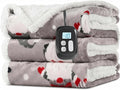 LaffyLo Electric Heated Blanket Full Size 72 x 84, Fast Heating Blanket by LAFFYLO