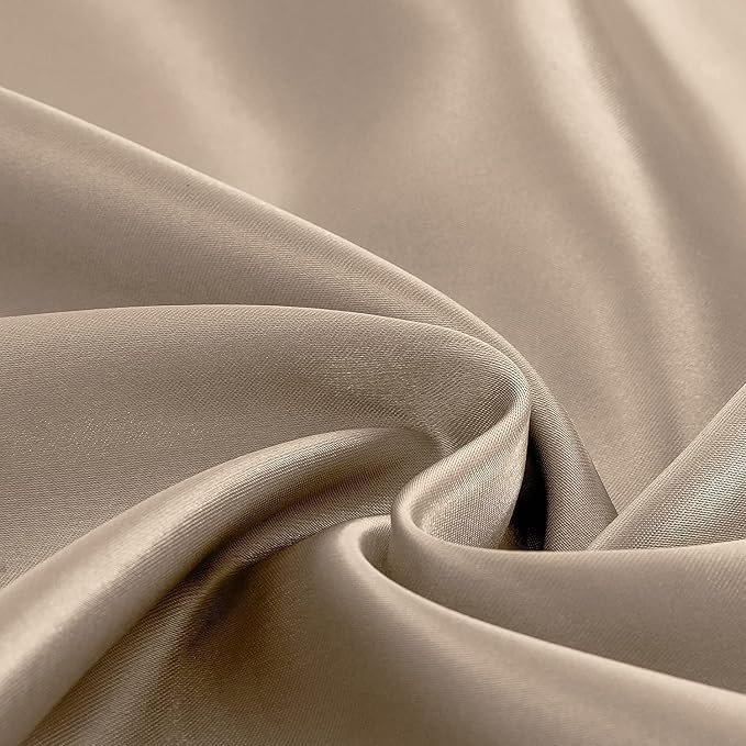 Homiest Taupe Satin Fitted Sheet - Image 5