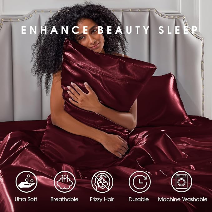 FreshCulture Satin Sheets California King - Image 7