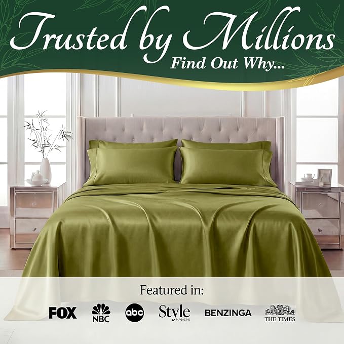 DECOLURE 100% Viscose Derived from Bamboo Sheets Queen Size - Image 5
