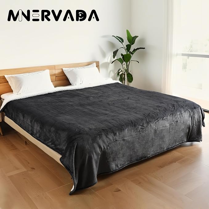 Heated Blanket Electric Blanket King Size 90''x100'' - Image 2