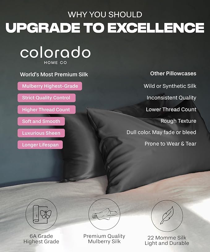 SUNDAYSILKS™ Premium Silk Pillow Cases | 100% Mulberry Silk Pillowcase - Image 7