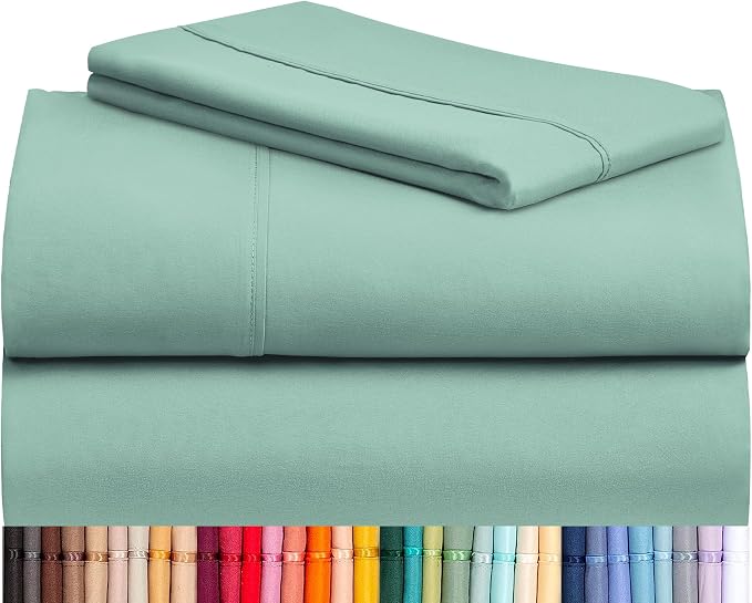 LuxClub 3 PC Sheet Bed Sheets Deep Pockets 18" Eco Friendly Wrinkle by LuxClub