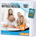 Full Size Mattress Protector Waterproof 14 Pack, Premium 200 GSM Terry Mattress by UTOPIABEDDING