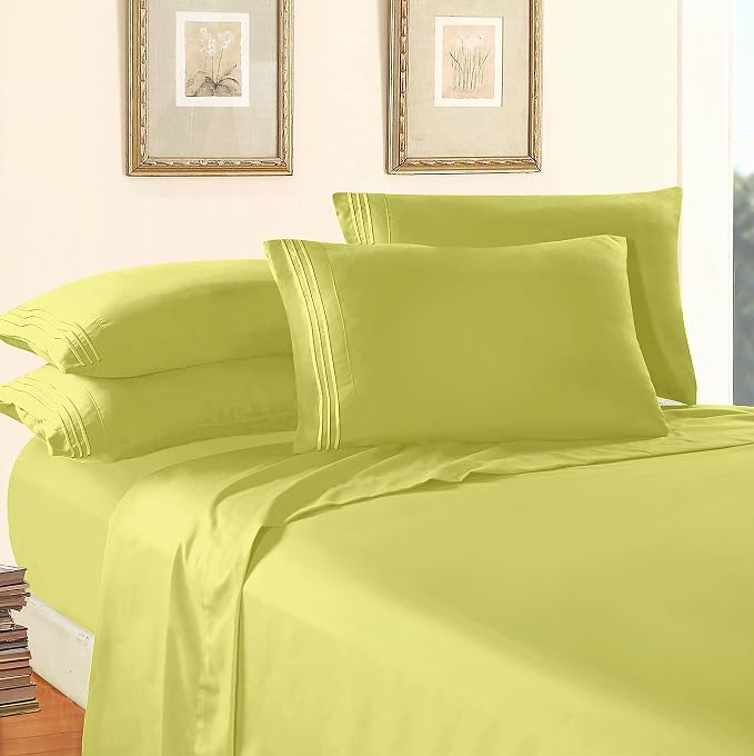 Elegant Comfort Luxury 1500 Premium Hotel Quality Microfiber 4-Piece Sheet Set - Image 3