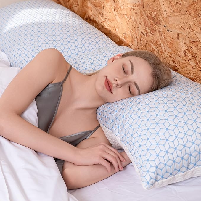 Love Attitude Bed Pillow Queen Size 1 Pack, Shredded Memory Foam Pillow - Image 6